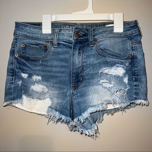 American Eagle Ripped Jean Shorts